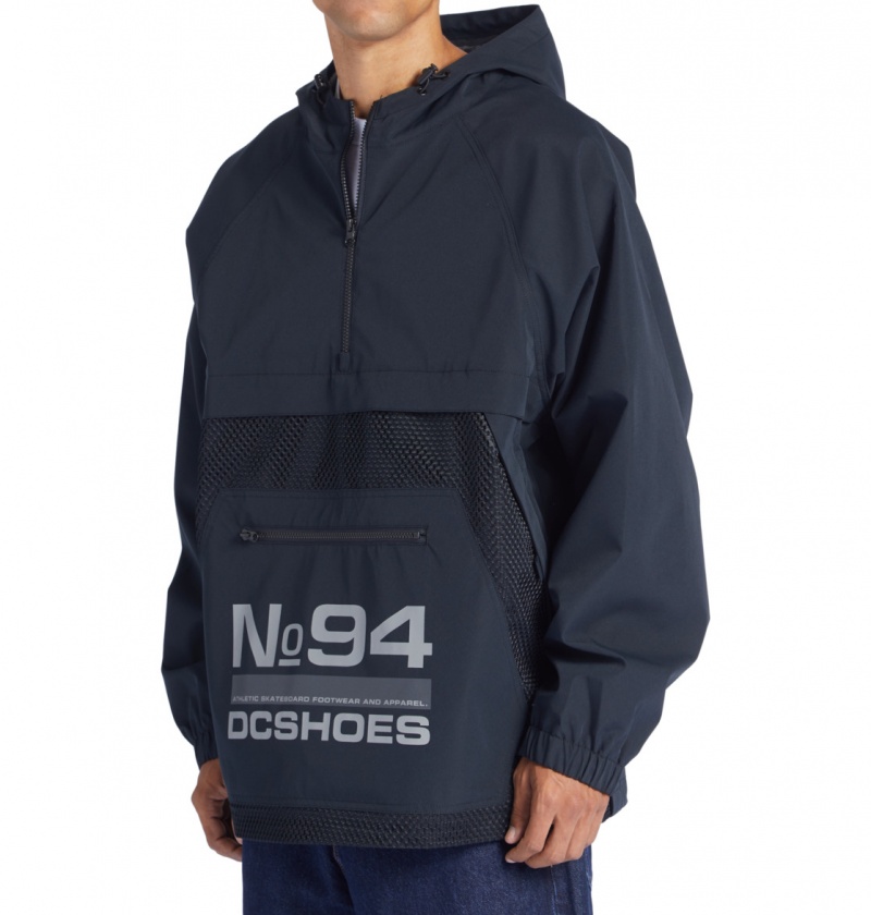 Black DC Shoes Lofi - Hooded Anorak | 495XOIHKU