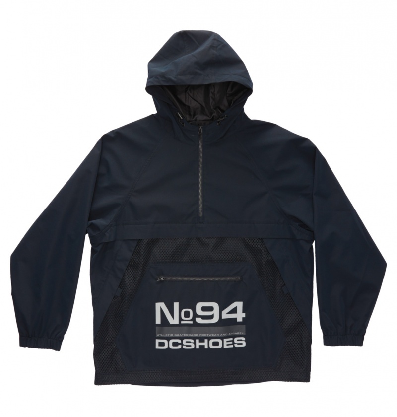 Black DC Shoes Lofi - Hooded Anorak | 495XOIHKU