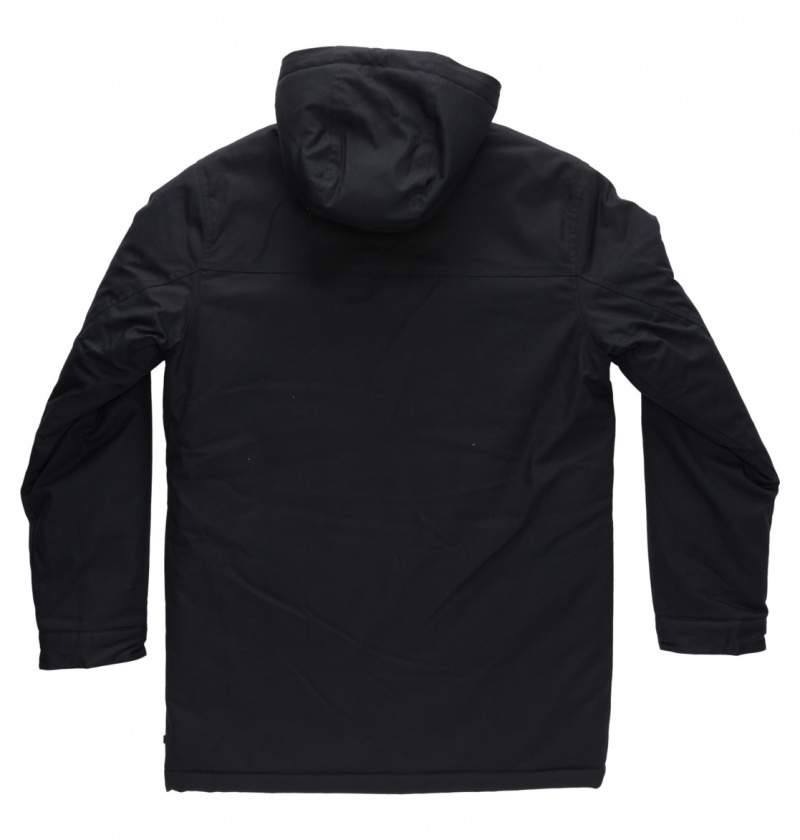 Black DC Shoes Maybury - Hooded Parka | 480RFJELM