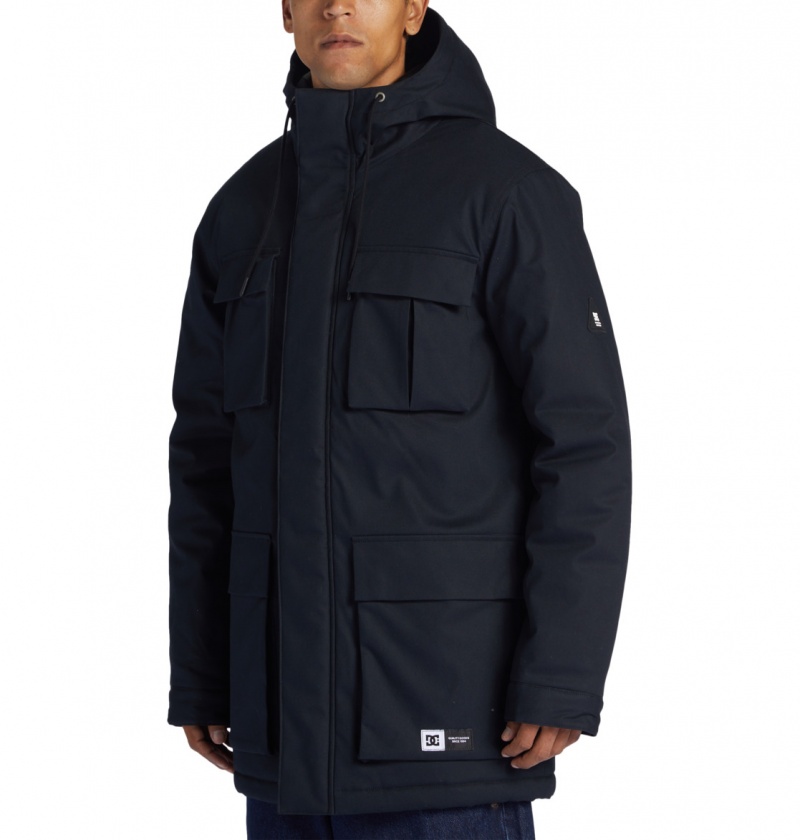 Black DC Shoes Maybury - Hooded Parka | 480RFJELM