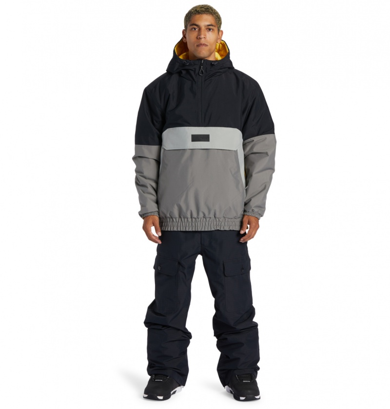 Black DC Shoes Nexus - Technical Reversible Anorak Snow Jacket | 432LYTGXS