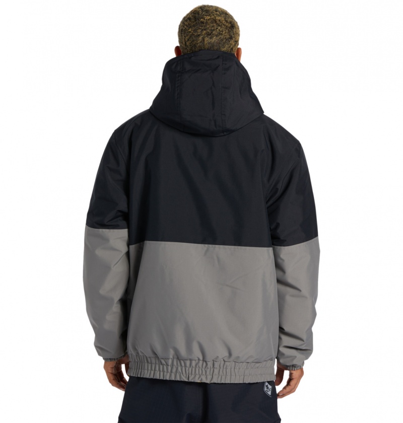 Black DC Shoes Nexus - Technical Reversible Anorak Snow Jacket | 432LYTGXS