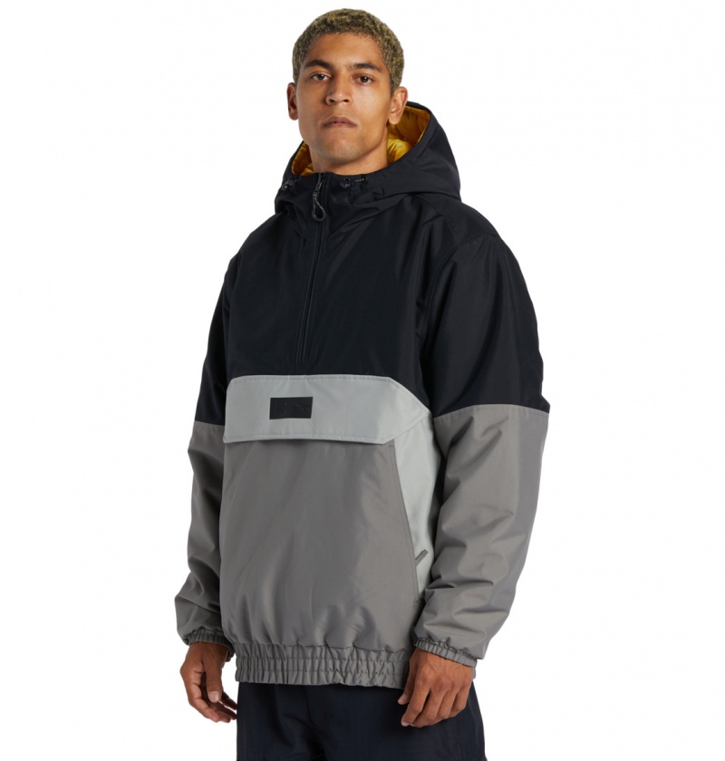 Black DC Shoes Nexus - Technical Reversible Anorak Snow Jacket | 432LYTGXS