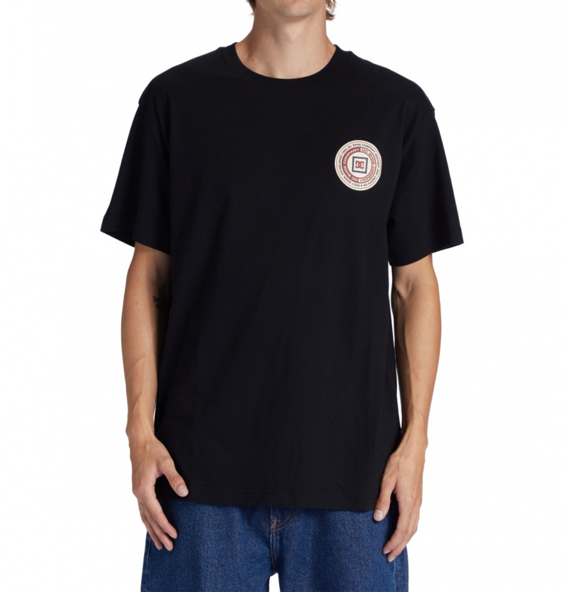 Black DC Shoes Old Head - T-Shirt | 416FVYLMX