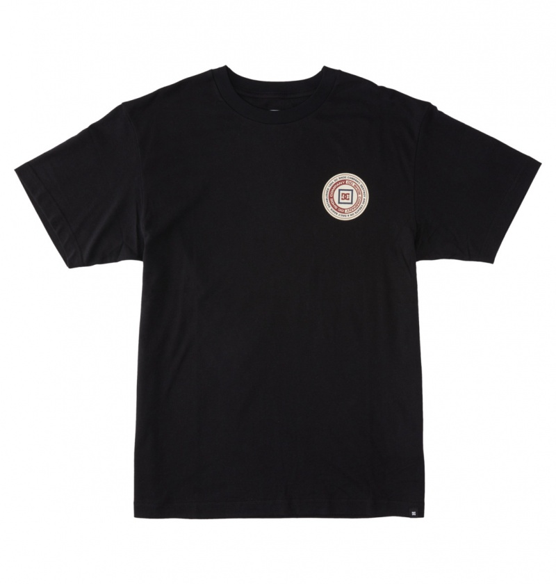 Black DC Shoes Old Head - T-Shirt | 416FVYLMX