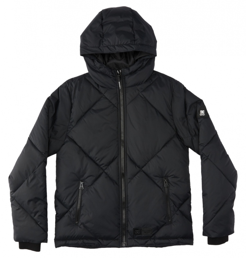 Black DC Shoes Passage - Puffer Jacket 10-16 | 495PLDVNS