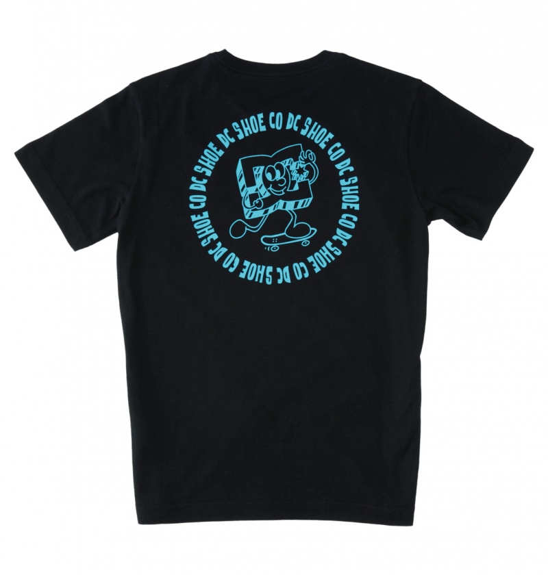 Black DC Shoes Playtime - T-Shirt 10-16 | 387RVEHFY