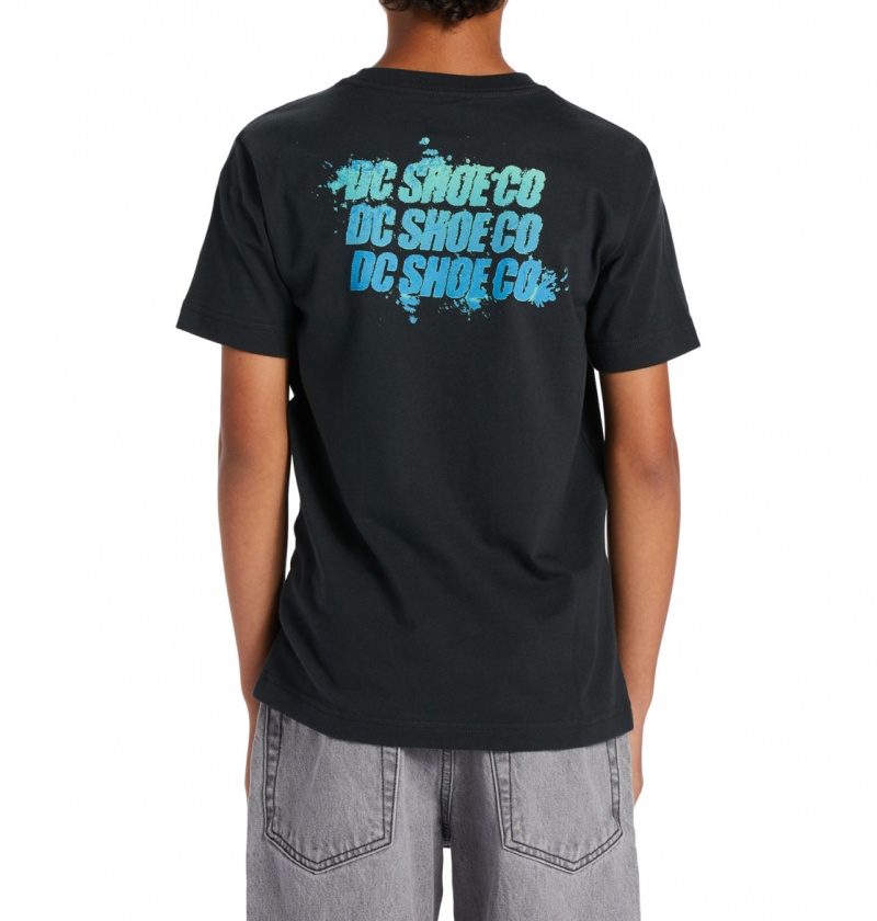 Black DC Shoes Playtime - T-Shirt 10-16 | 387RVEHFY