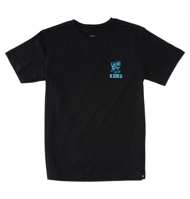 Black DC Shoes Playtime - T-Shirt 10-16 | 387RVEHFY