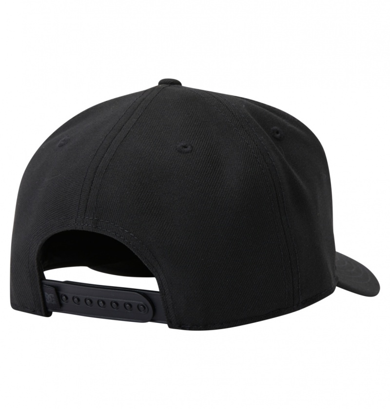 Black DC Shoes Semi-Pro - Snapback Cap | 283QBAGKH