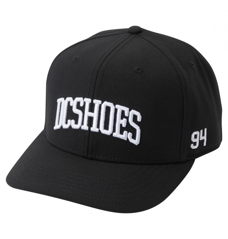 Black DC Shoes Semi-Pro - Snapback Cap | 283QBAGKH