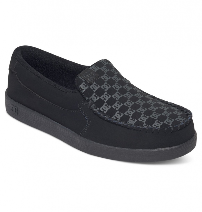 Black DC Shoes Villain 2 - Slip-On Shoes | 946HFMLOR