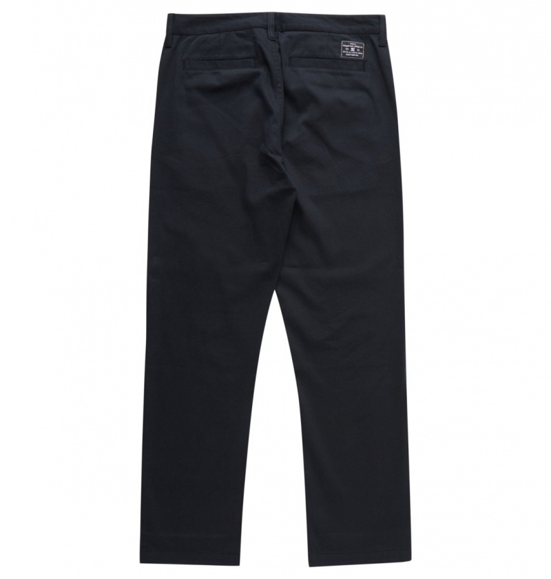 Black DC Shoes Worker Relaxed - Chinos | 458UABOGX