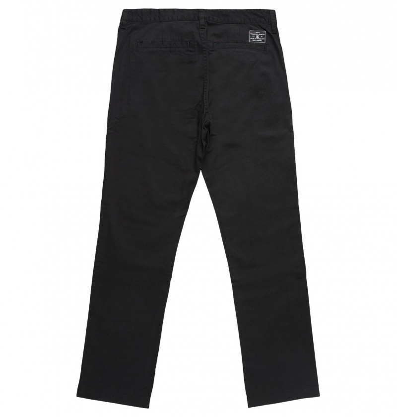 Black DC Shoes Worker - Chinos | 564TYEGKP