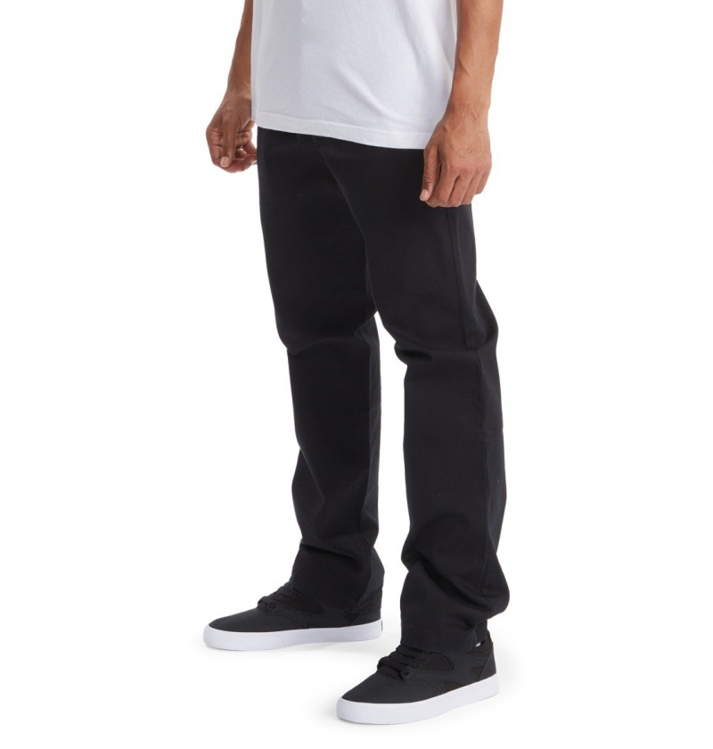 Black DC Shoes Worker - Chinos | 564TYEGKP