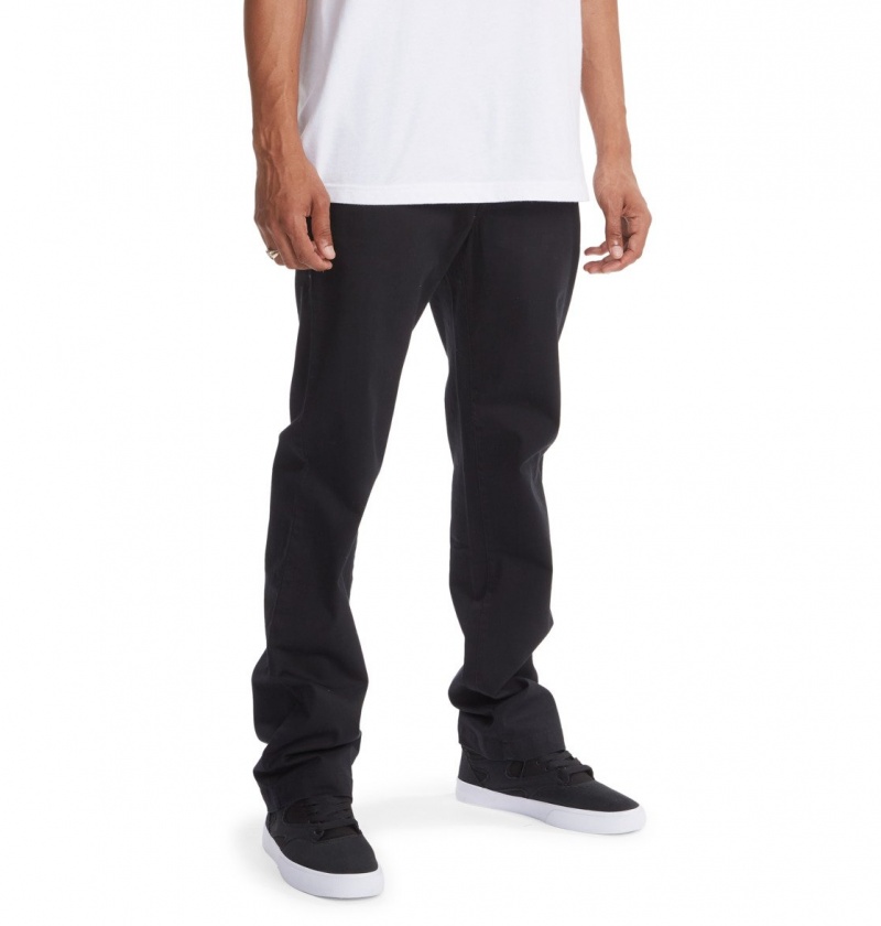 Black DC Shoes Worker - Chinos | 564TYEGKP