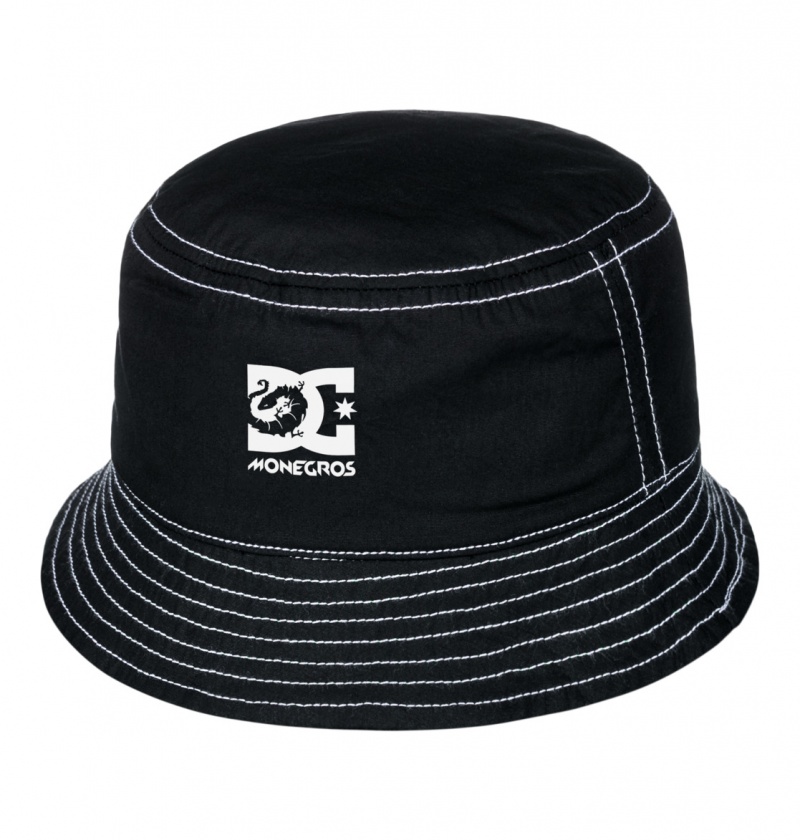 Black DC Shoes x Monegros - Reversible Bucket Hat | 415FCDWXK