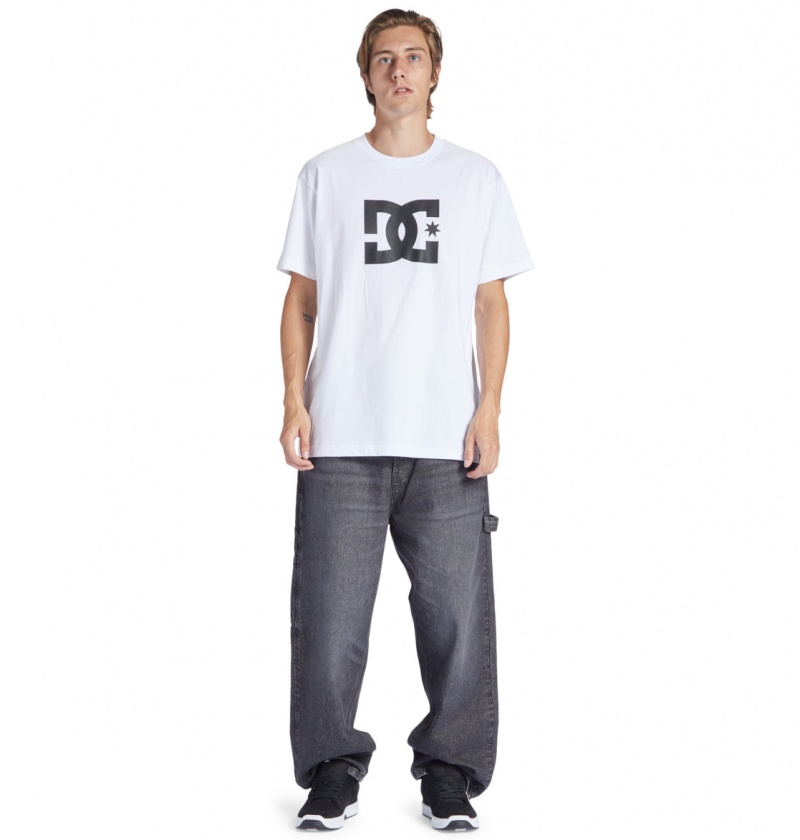 Black Denim DC Shoes Worker - Baggy Carpenter Jeans | 362UWMIPK