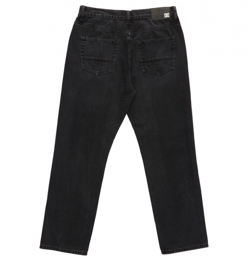 Black Denim DC Shoes Worker - Relaxed Fit Jeans | 913WSKOPI