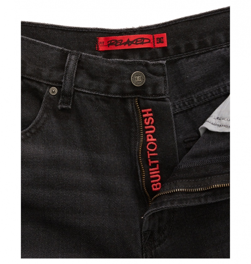 Black Denim DC Shoes Worker - Relaxed Fit Jeans | 913WSKOPI