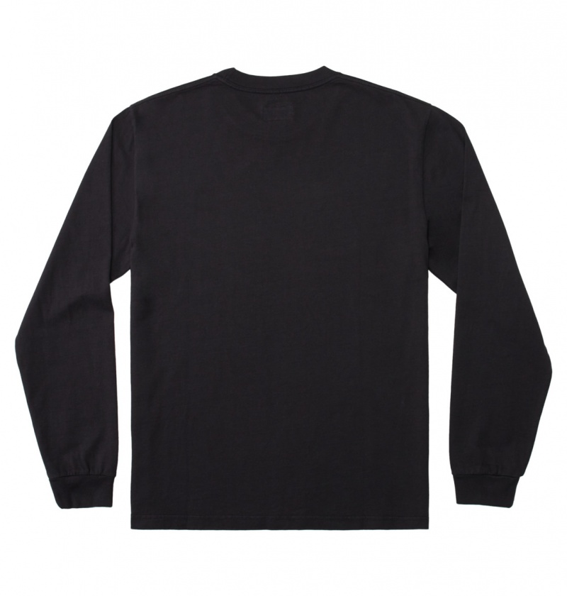 Black Garment Dye DC Shoes DC 1994 - Long Sleeve T-Shirt | 089THWBKE