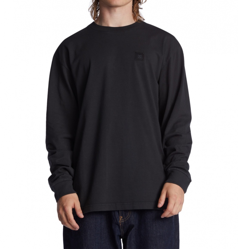 Black Garment Dye DC Shoes DC 1994 - Long Sleeve T-Shirt | 089THWBKE