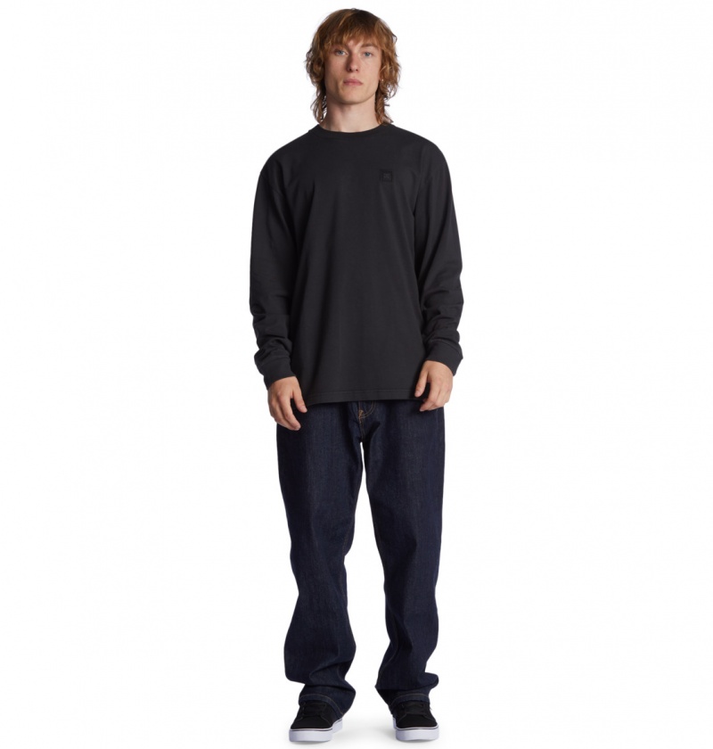 Black Garment Dye DC Shoes DC 1994 - Long Sleeve T-Shirt | 089THWBKE