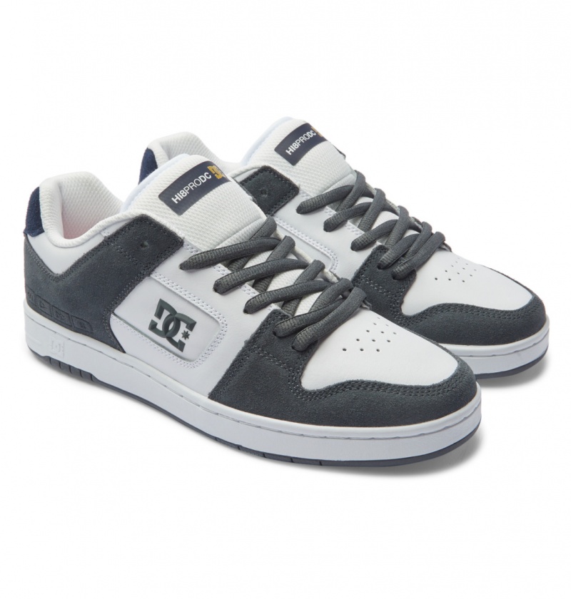 Black Gradient DC Shoes Manteca S - Leather Skate Shoes | 836RYICZP