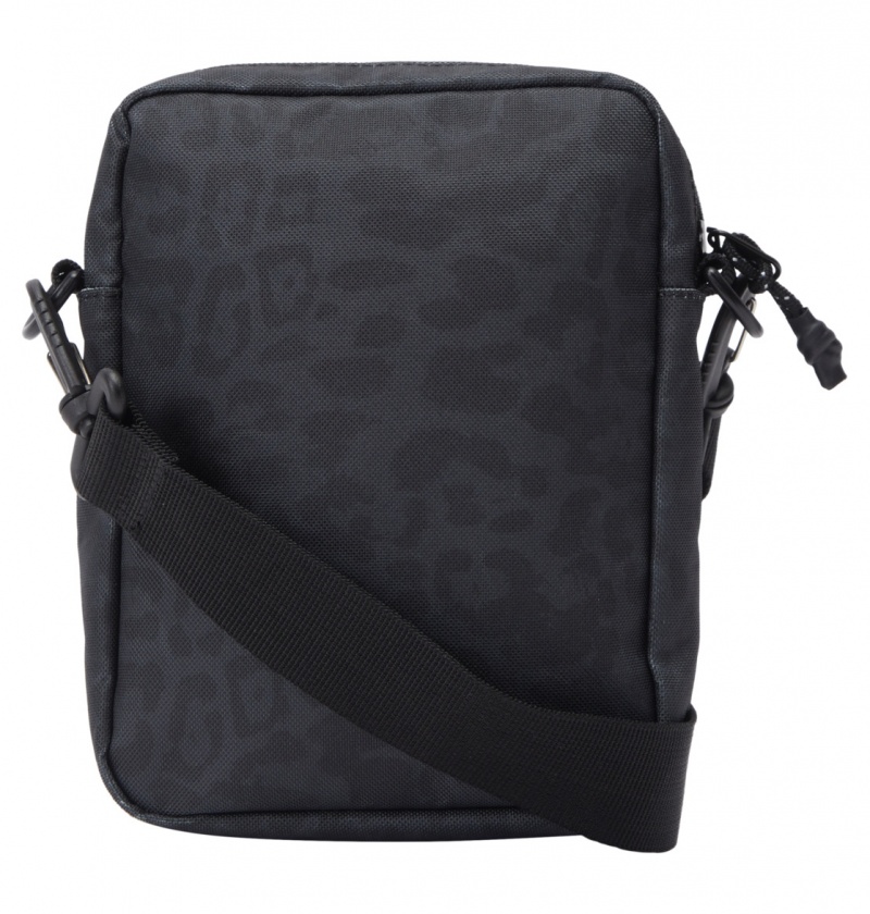 Black Leopard DC Shoes Starcher 2L - Small Shoulder Bag | 605HJYRKM