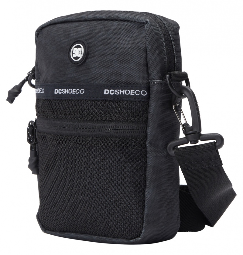 Black Leopard DC Shoes Starcher 2L - Small Shoulder Bag | 605HJYRKM