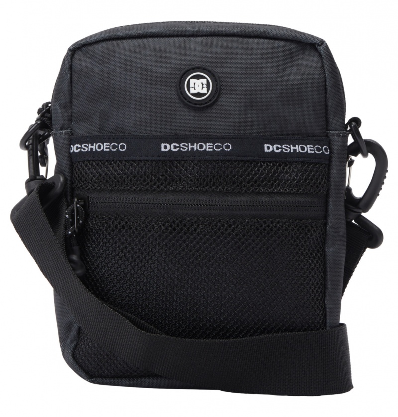 Black Leopard DC Shoes Starcher 2L - Small Shoulder Bag | 605HJYRKM