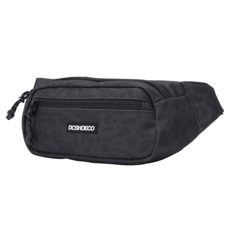 Black Leopard DC Shoes Tussler - Bum Bag | 652BAGZIC