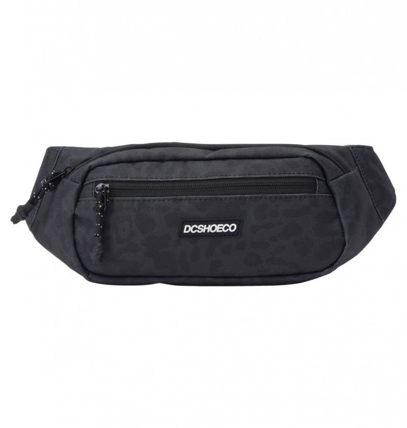 Black Leopard DC Shoes Tussler - Bum Bag | 652BAGZIC