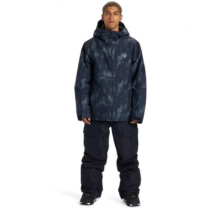 Black Tree Runs DC Shoes Basis Print - Technical Snow Jacket | 108DTWCYG