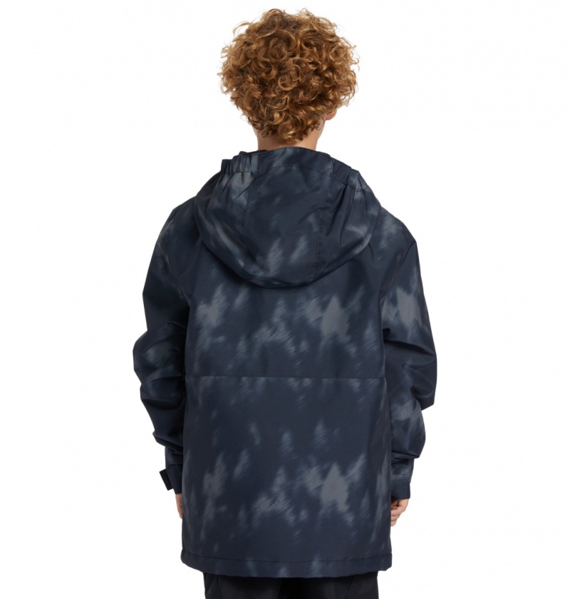 Black Tree Runs DC Shoes Basis Print - Technical Snow Jacket 8-16 | 378ZCAGDM