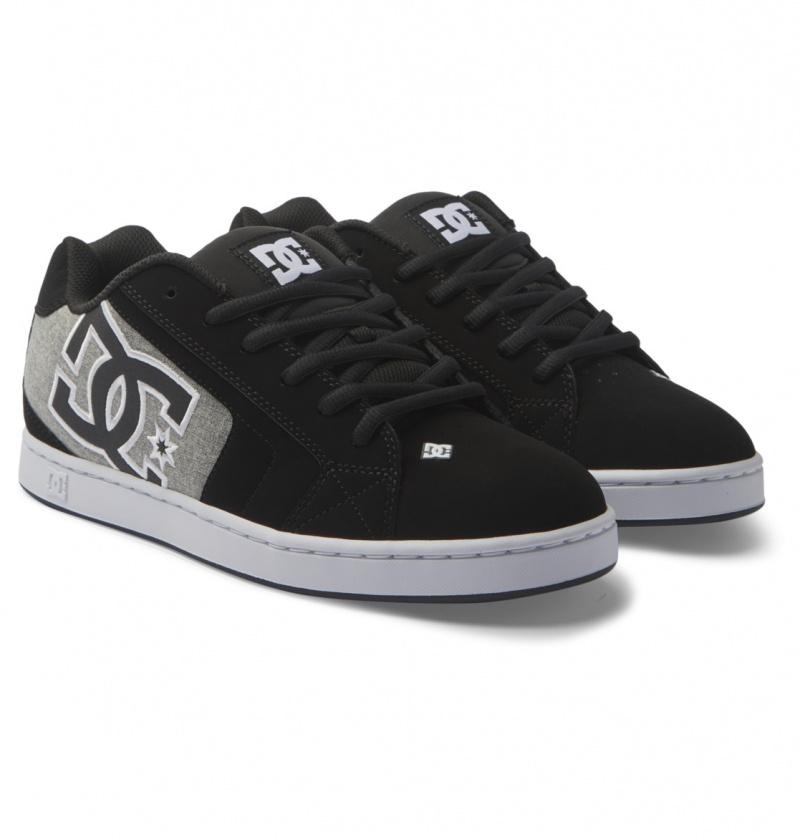 Black / Battleship / Armor DC Shoes Net - Leather Shoes | 082HZBIWM