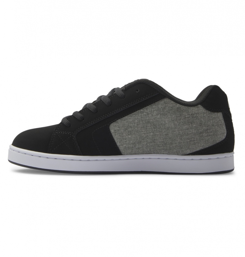 Black / Battleship / Armor DC Shoes Net - Leather Shoes | 082HZBIWM