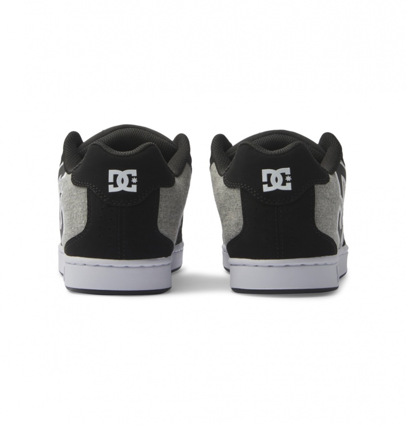 Black / Battleship / Armor DC Shoes Net - Leather Shoes | 082HZBIWM