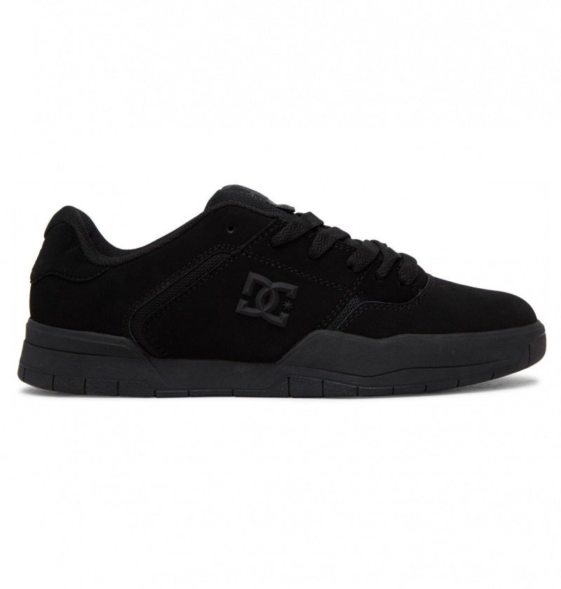 Black / Black DC Shoes Central - Leather Shoes | 904XDQTZV