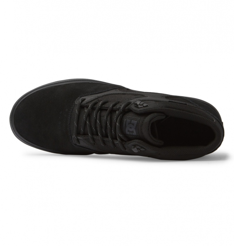 Black / Black DC Shoes Kalis Vulc Mid Wnt - Mid-Top Shoes | 618LOGNEF