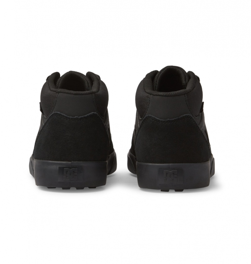 Black / Black DC Shoes Kalis Vulc Mid Wnt - Mid-Top Shoes | 618LOGNEF