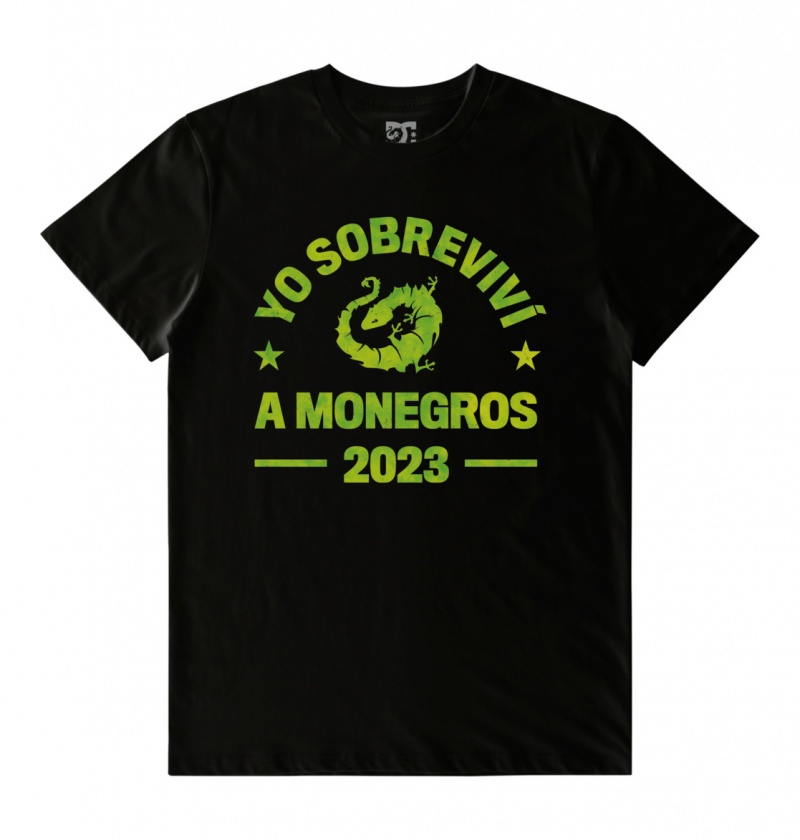 Black / Black DC Shoes x Monegros - T-Shirt | 245AHKUGM