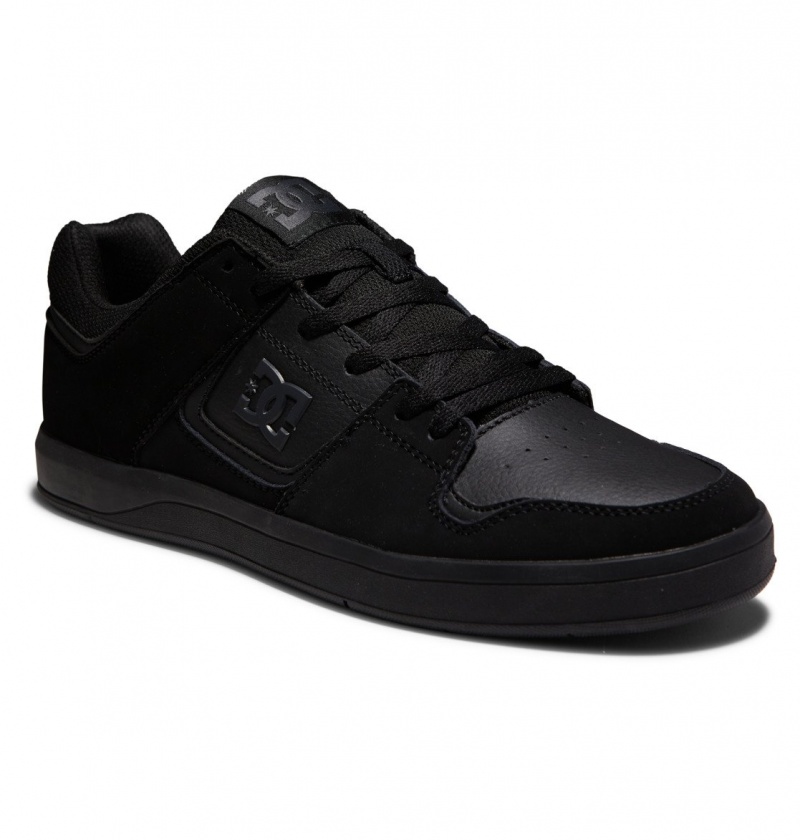 Black / Black / Black DC Shoes DC Cure - Leather Skate Shoes | 162IRGMYS