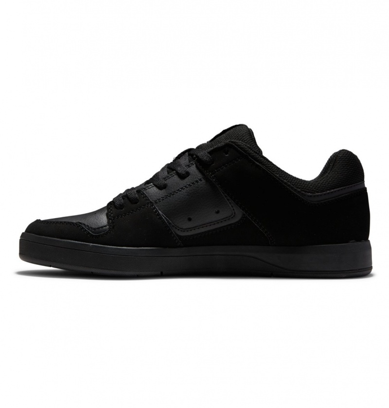 Black / Black / Black DC Shoes DC Cure - Leather Skate Shoes | 162IRGMYS