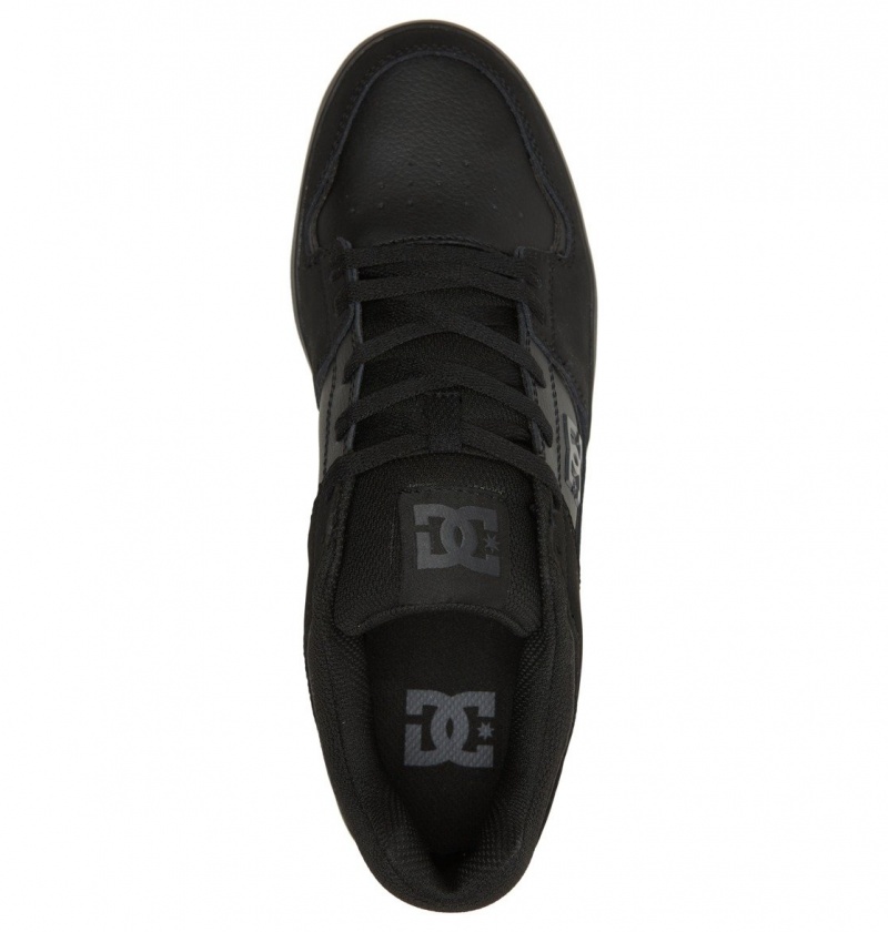 Black / Black / Black DC Shoes DC Cure - Leather Skate Shoes | 162IRGMYS