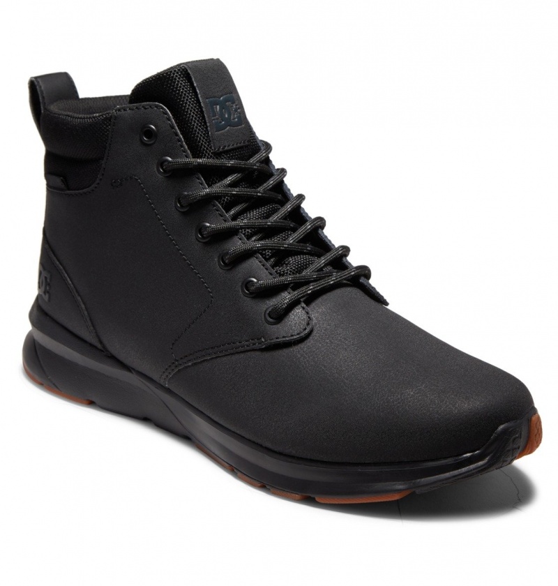 Black / Black / Black DC Shoes Mason 2 - Water Resistant Leather Shoes | 368HIFMSR