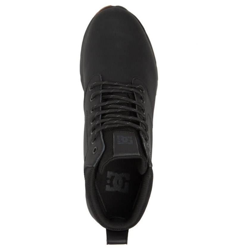 Black / Black / Black DC Shoes Mason 2 - Water Resistant Leather Shoes | 368HIFMSR