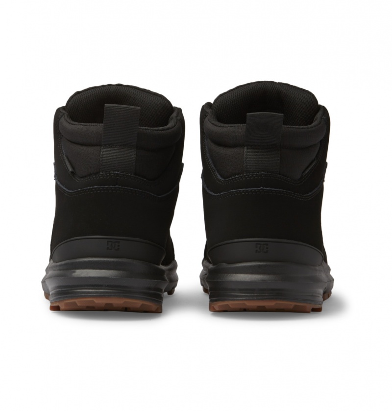 Black / Black / Black DC Shoes Mutiny - Leather Boots | 071DPUXMY