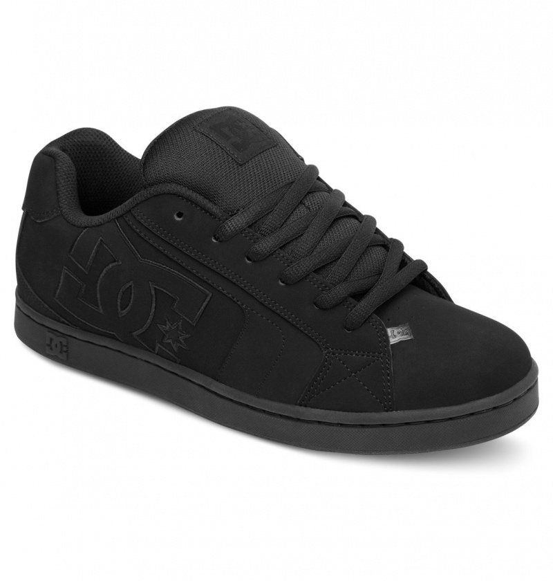 Black / Black / Black DC Shoes Net - Leather Shoes | 528UXIZWY