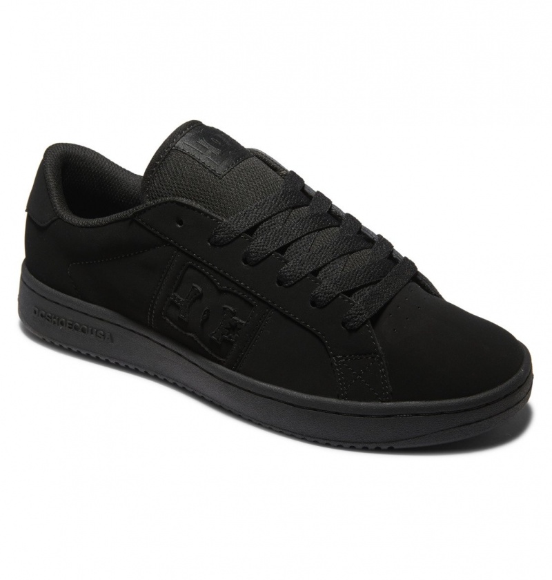 Black / Black / Black DC Shoes Striker - Leather Shoes | 469FXSAPT